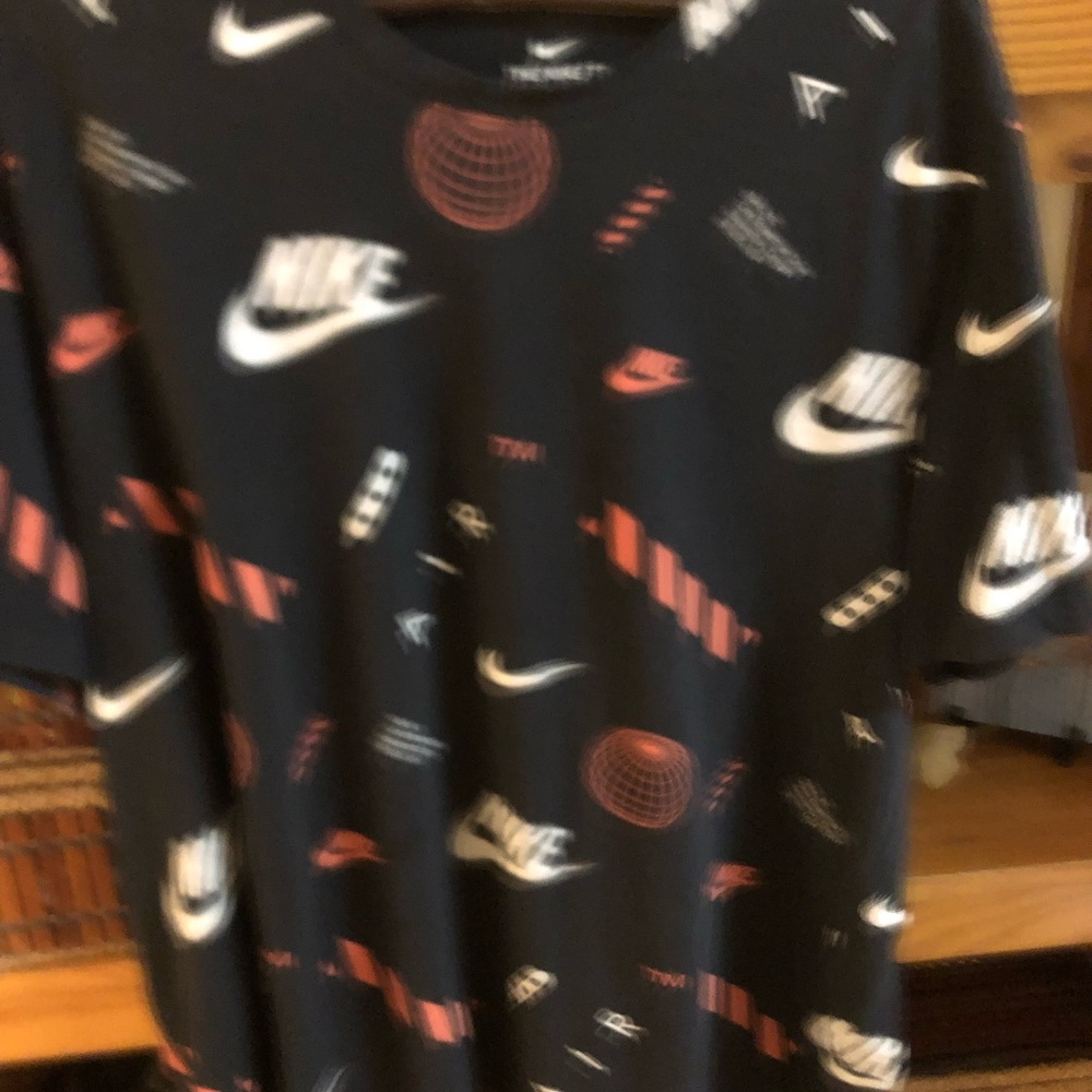 RARE Nike Black,White;Orange  DriFit Tee